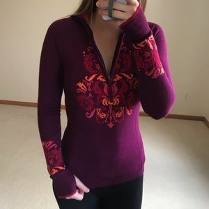 Athleta quarter zip sweater